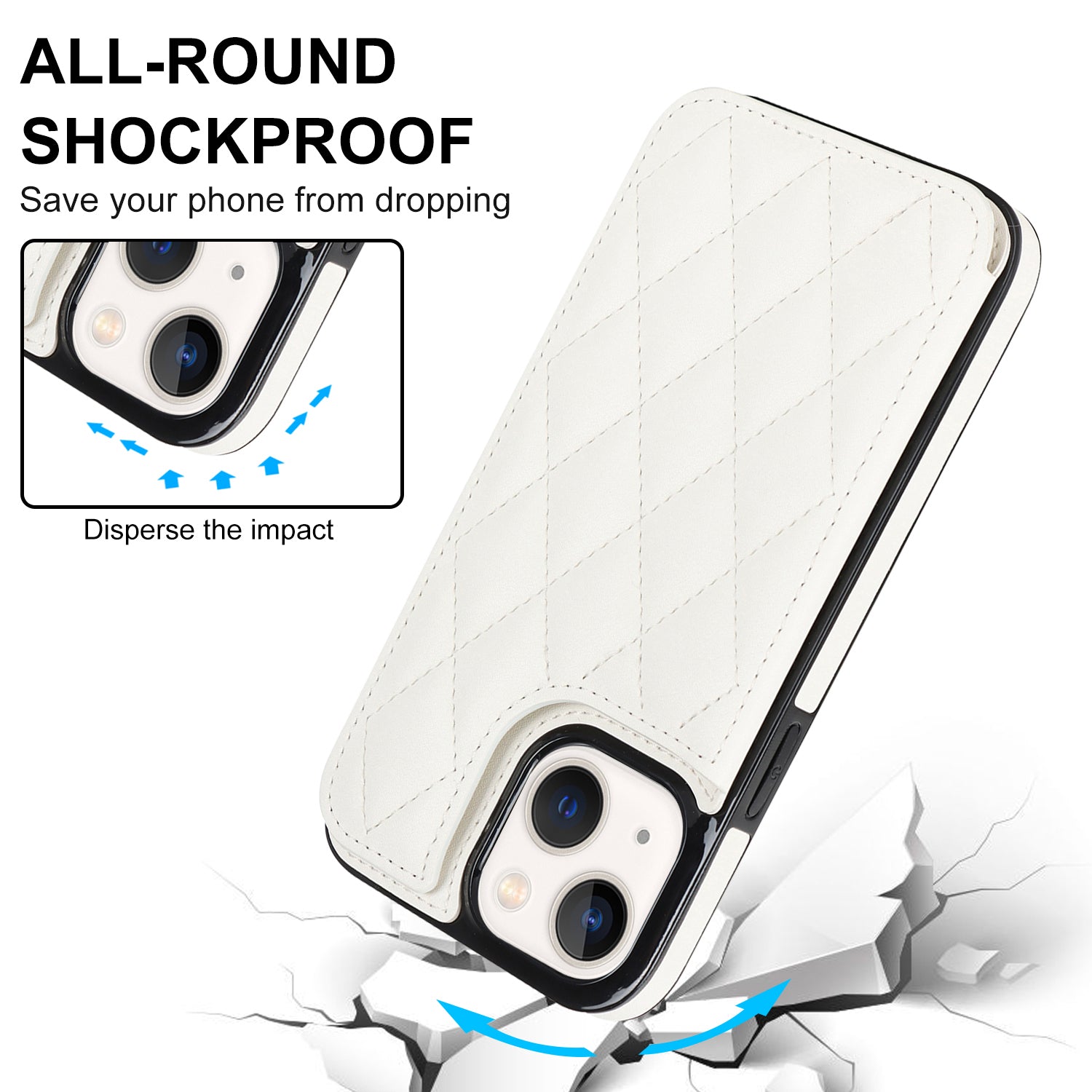 For iPhone 14 Plus Anti-Scratch Kickstand PU Leather TPU Phone Case Card Holder Phone Cover Shell For iPhone 14 Plus Anti-Scratch Kickstand PU Leather TPU Phone Case Card Holder Phone Cover Shell